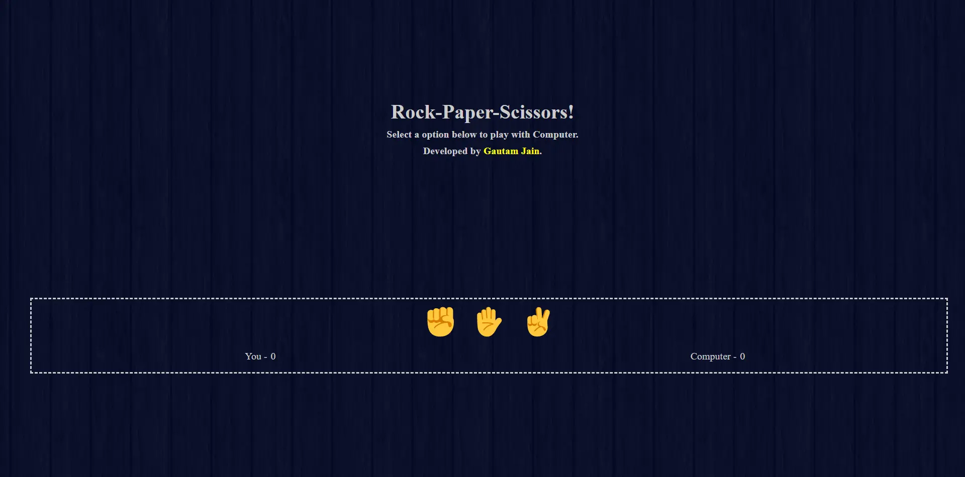 Rock Paper Scissors